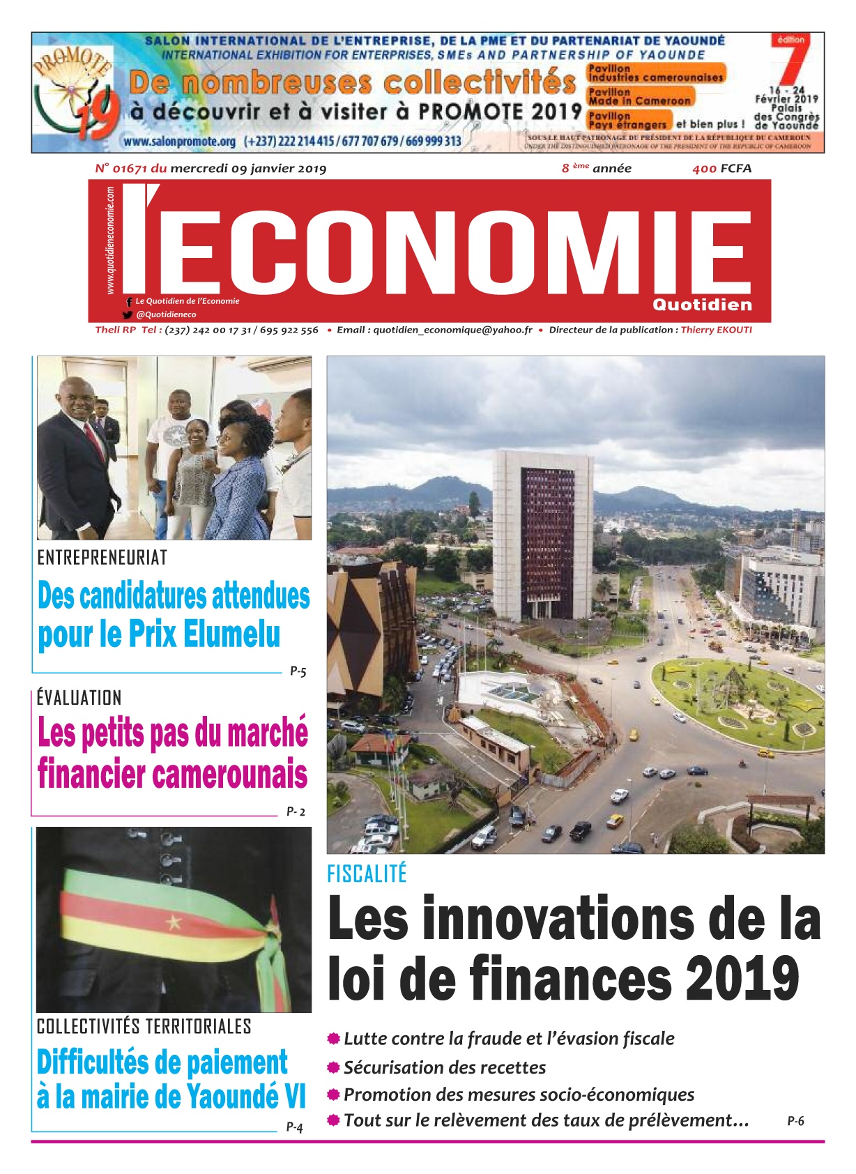 Le Quotidien de l'Economie <br/> 09/01/2019