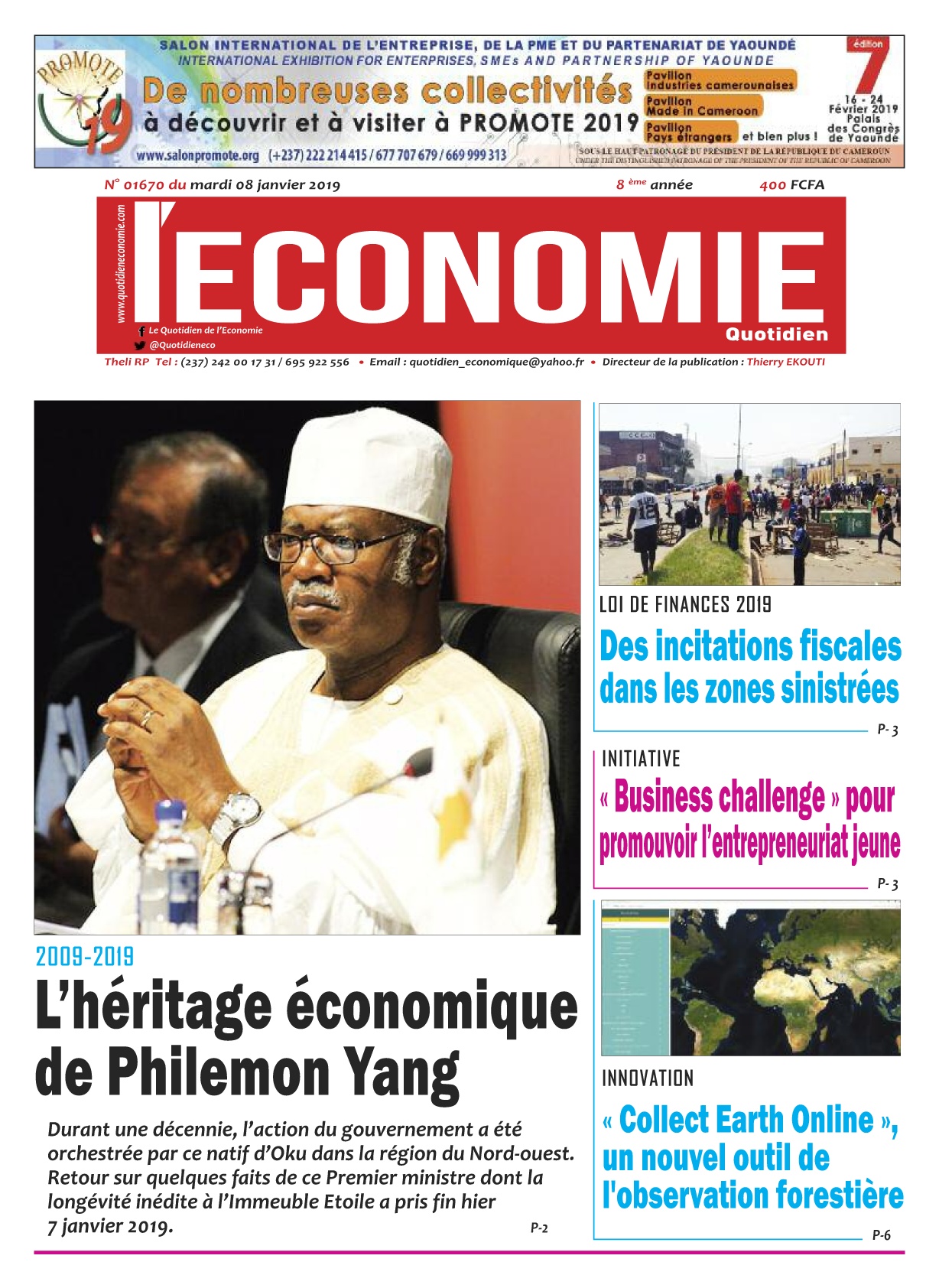 Le Quotidien de l'Economie - 08/01/2019