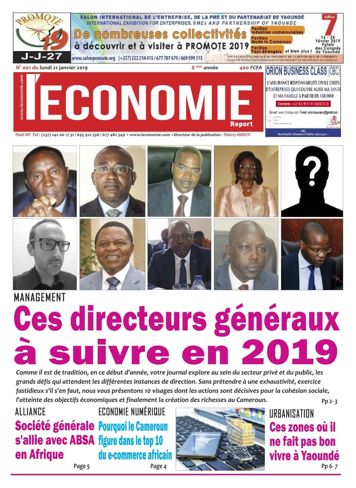 Le Quotidien de l'Economie - 21/01/2019